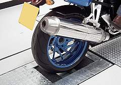 Motorbike brake tester